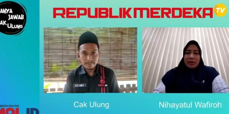 Wakil Ketua Komisi IX DPR RI Nihayatul Wafiroh dalam diskusi Tanya Jawab Cak Ulung RMOL.id bertema 