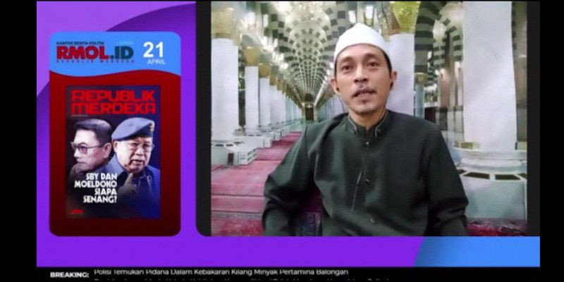 Pengusaha dan pendakwah dodol Betawi Maknyoos Habib Faishol Alhaddad dalam program webinar minggun Bincang Sehat/Farah