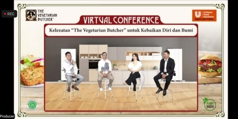 Para pembicara dalam virtual press conference 