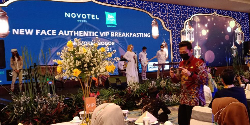 Keceriaan acara Authentic New Face Breakfasting Nobis Bogor 2021/ FARAH