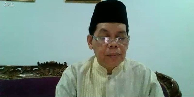 Sekjen MUI Amirsyah Tambunan membacakan pernyataan bersama MUI dengan Ormas Islam Indonesia terkait penyerangan terbaru pasukan Israel/FARAH