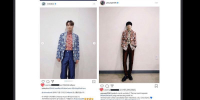 Keren! Anggota Boyband Kpop Super Junior Pamer Batik Jawa Barat Rancangan Kang Emil