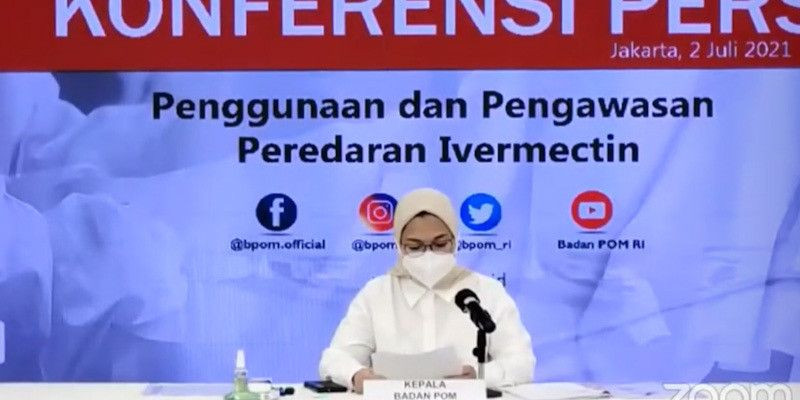 Kepala BPOM Penny Lukito meluruskan sejumlah hal terkait dengan penggunaan Ivermectin/Net