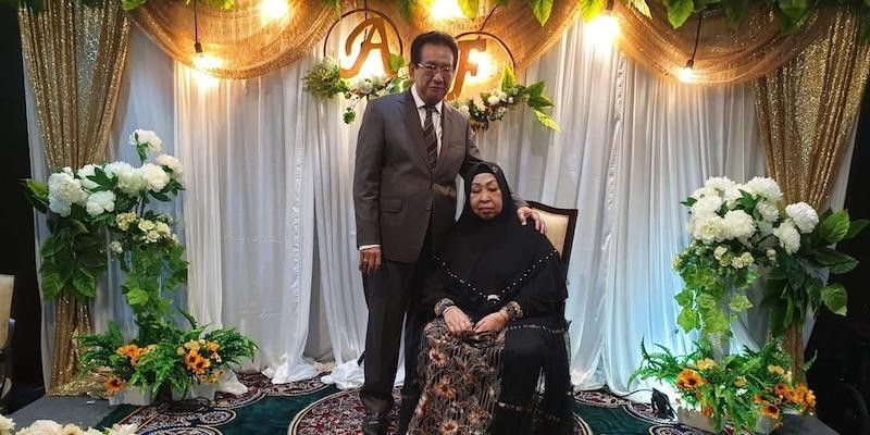 Anwar Fuady dan istri, Hj. Farida Fuady, dalam perayaan 50 tahun pernikahan, 21 Februari 2021./Ist