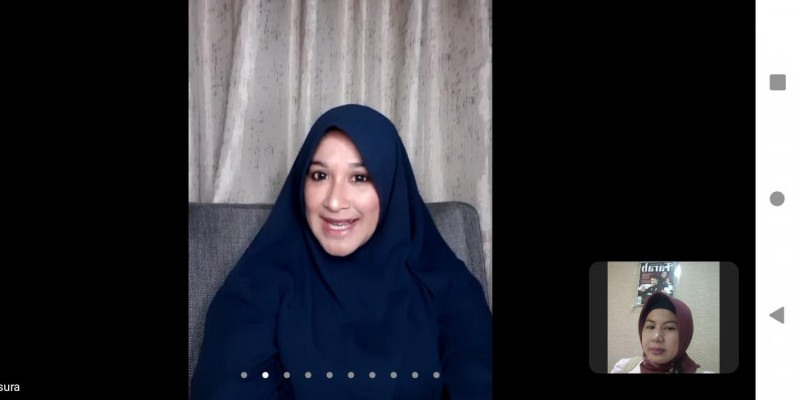 Psikolog Sarra Risman dalam webinar parenting bertajuk Menempa Anak Mandiri, Minggu (25/7)/ FARAH