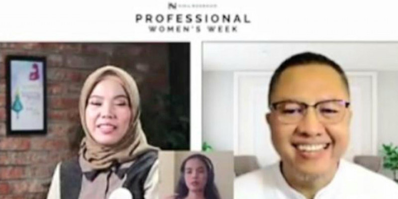 Konsultan pernikahan Indra Noveldy dalam webinar PROFFESIONAL WOMEN'S WEEK 2021 bertema 