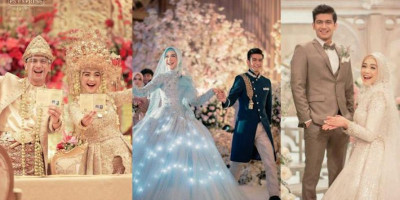 Intip Deretan Gaun Cantik nan Megah Ria Ricis di Hari Pernikahannya