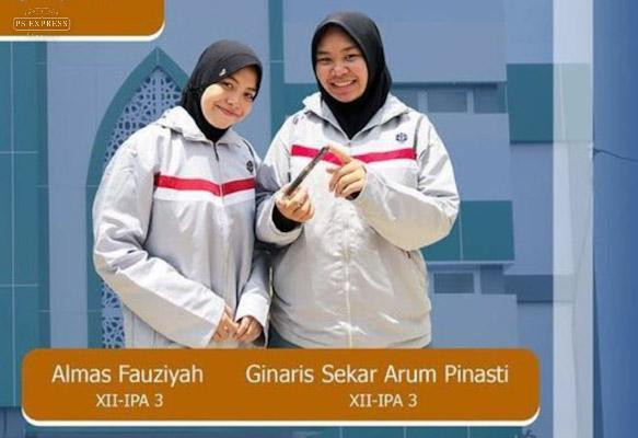 Almas Fauziyah dan Ginaris Sekar Arum, Siswi MAN 2 Kudus, berhasil meraih medali emas dalam ajang Internasional Exhibition for Young‎ Inventors (IEYI)‎ 2021/ Net



