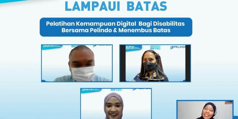 Para pembicara dalam launching pelatihan 'Lampaui Batas' Yayasan Menembus Batas dan Pelindo, Rabu (19/1)/ Foto: Repro