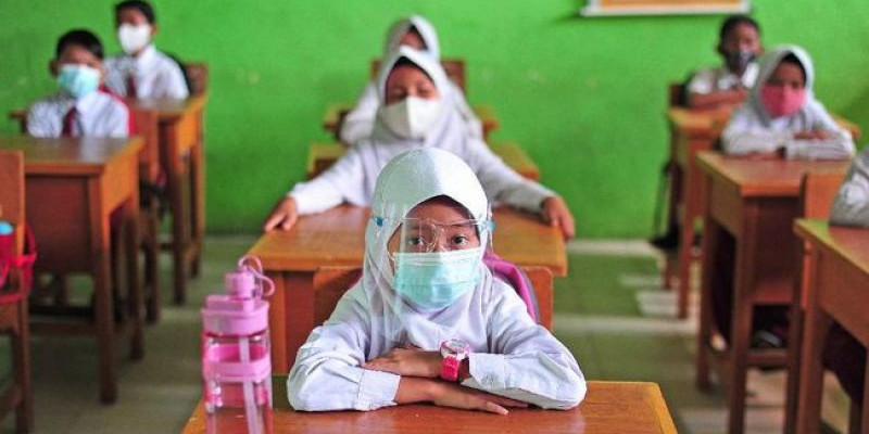 Sekolah tatap muka masa pandemi/ Net