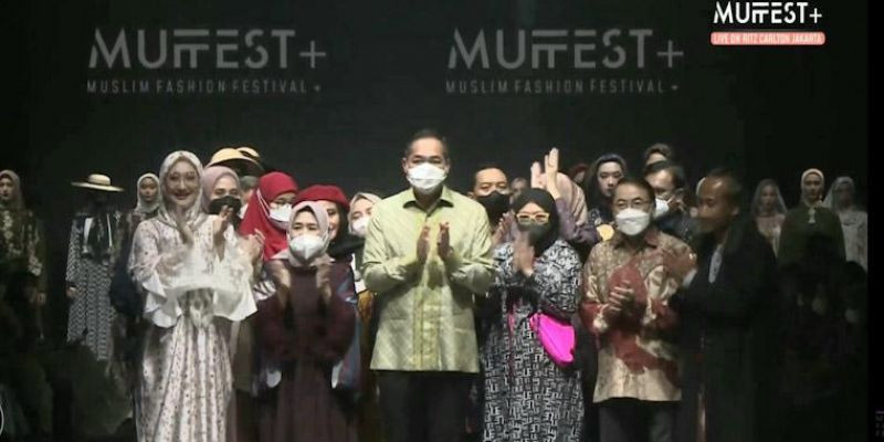 Closing ceremony dihadiri Menteri Perdagangan Muhammad Lutfi juga para petinggi Bank Indonesia, Bank Syariah Indonesia, Kemendikbudristek, serta para sponsor MUFFEST+2022/ Foto: FARAH