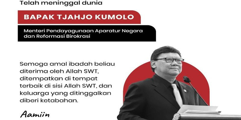 Menteri Pendayagunaan Aparatur Negara dan Reformasi Birokrasi (Menpan RB) Tjahjo Kumolo/Foto Humas Menpan RB 