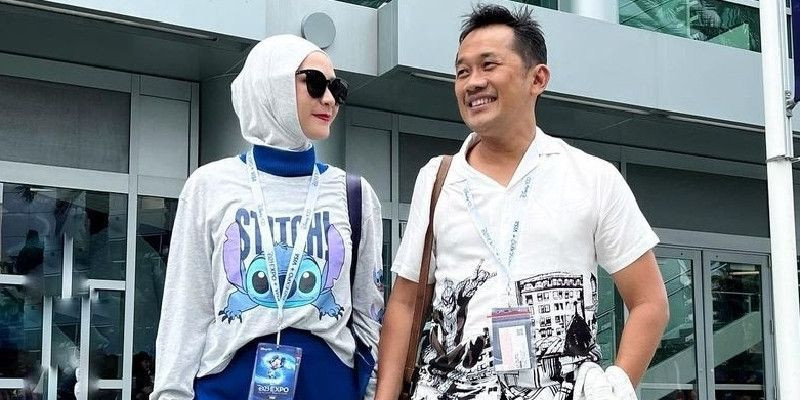 Pasangan suami istri Hanung Bramantyo & Zaskia Adya Mecca/ @zaskiadyamecca