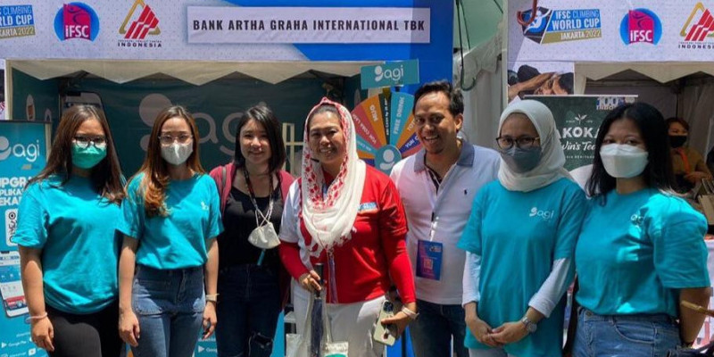 Booth Bank Artha Graha International di ajang Climbing World Cup 2022/Dok: Artha Graha International