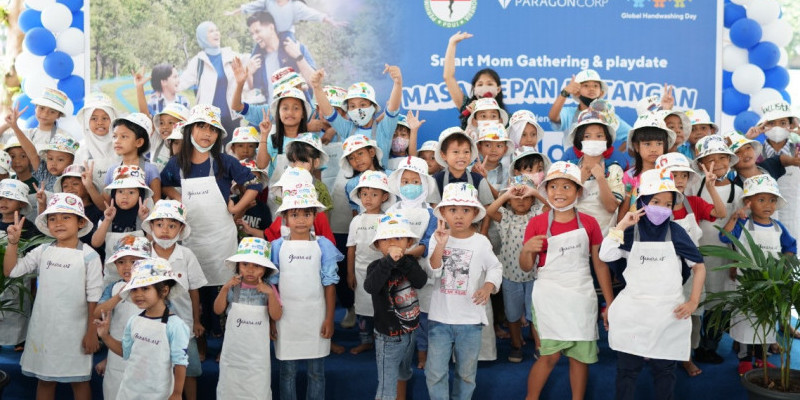 Anak-anak Indonesia membiasakan diri mencuci tangan/Dok Biodef