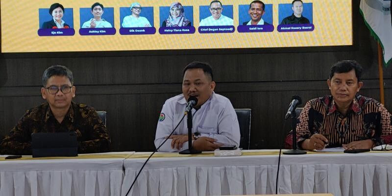 Kepala Badan Pengembangan dan Informasi Kemendes PDTT, Ivanovich Agusta menyampaikan keterangannya dalam konferensi pers Indonesia International Book Fair (IIBF) 2022, pada Senin (7/11)/Farah.id