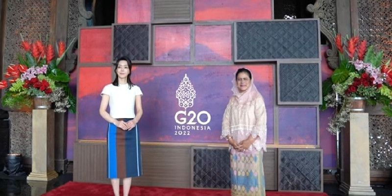 Ibu Negara Indonesia & Korea Selatan/ Tangkapan Layar YouTube channel Sekretariat Presiden