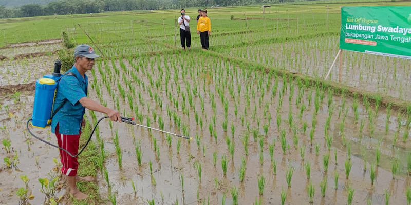 Pemberdayaan petani lewat program Lumbung Swadaya Desa Bukapangan DPF.