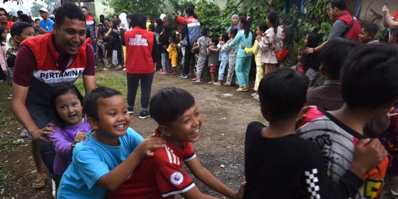 Trauma healing korban gempa bumi Cianjur, Jawa Barat/Net