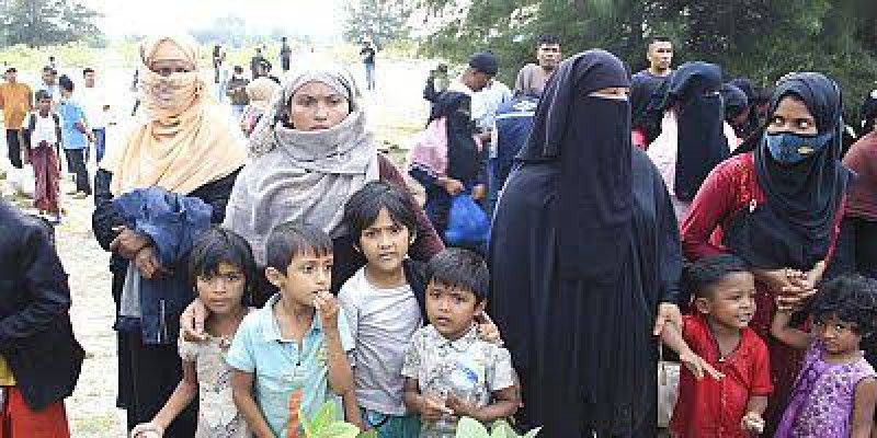 Pengungsi perempuan dan anak-anak Rohingya di Aceh/ Euronews