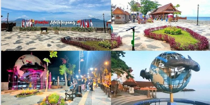 Aneka spot untuk beragam aktivitas pengunjung/ @malalayangbeachwalk