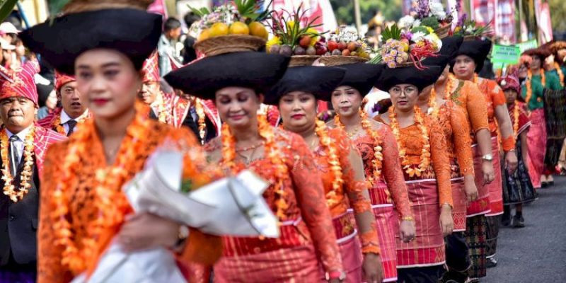 Karnaval budaya Berastagi/Net