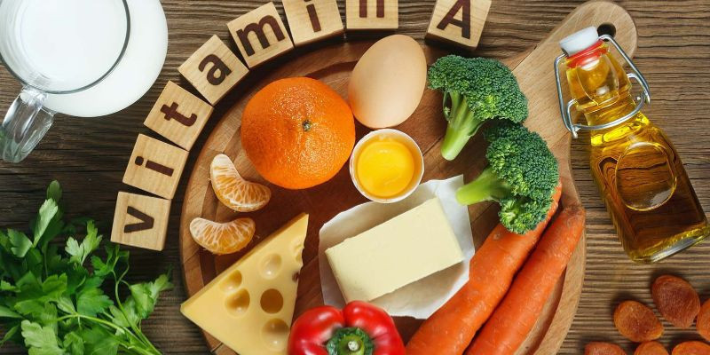 Ilustrasi makanan yang kaya vitamin A/Net
