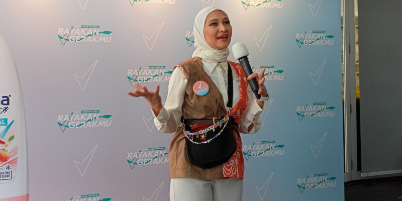 Staf Khusus Kepresidenan RI Bidang Sosial Angkie Yudistia, saat ditemui di acara Rexona Hijab, Minggu (5/2)/Farah.id