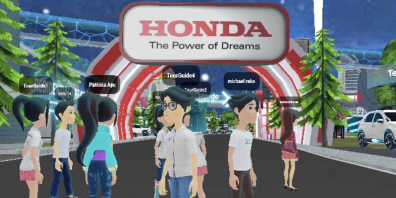 Honda metaverse, hasil kolaborasi PT Honda dengan Telkom Indonesia/Net