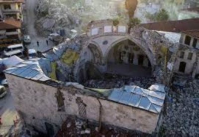 Gempa yang Telah Merenggut 45.000 Nyawa Itu Menghancurkan Masjid Tertua di Turki