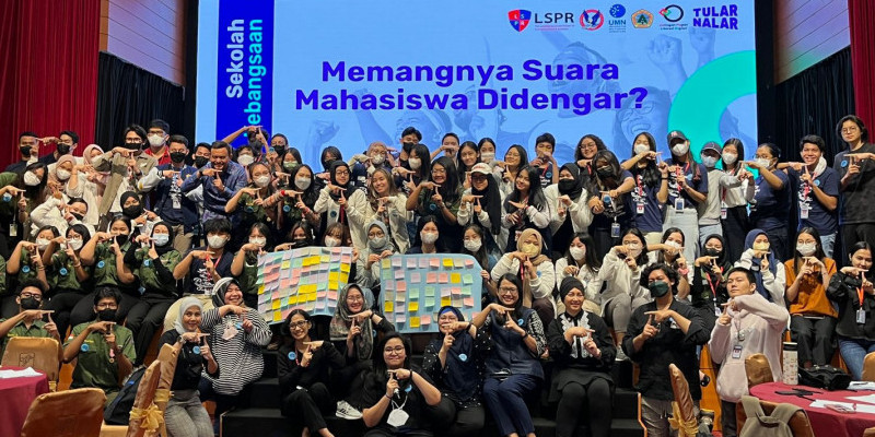 Kegiatan Sekolah Kebangsaan bersama Tular Nalar di Jakarta, edukasi politik bagi pemilih pemula/Dok LSPR