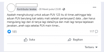  Warganet Keluhkan Timer Aduan, Ini Tanggapan PLN...