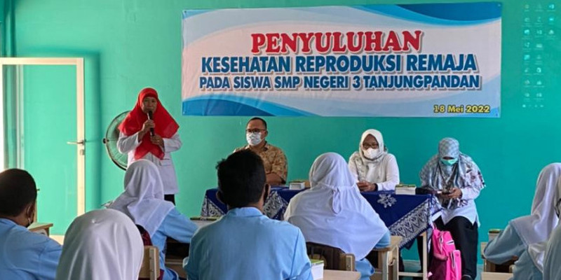 Ilustrasi penyuluhan kespro pada remaja di sekolah/ Dok. SMPN 3 TanjungPandan