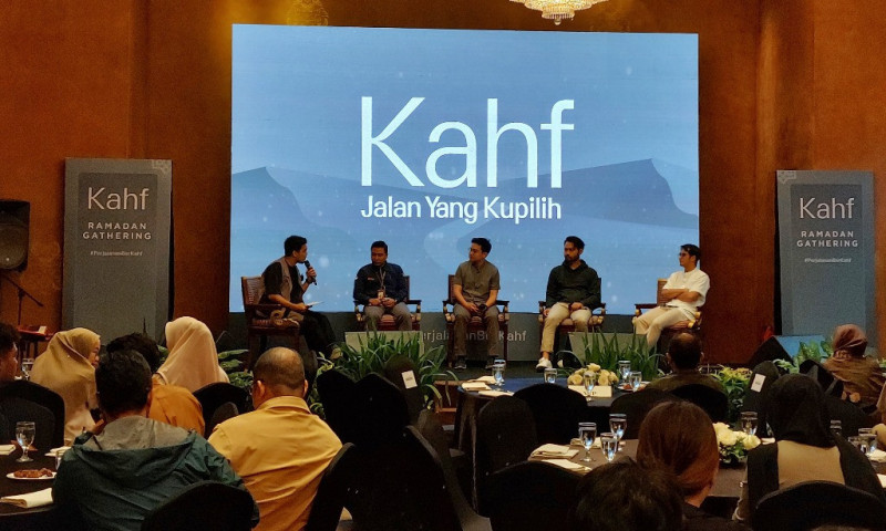 Kampanye #PerjalananBerkahf diluncurkan dalam Ramadan Gatering Kahf di The Dharmawangsa Hotel, Jakarta Selatan, Senin (10/4)/Net