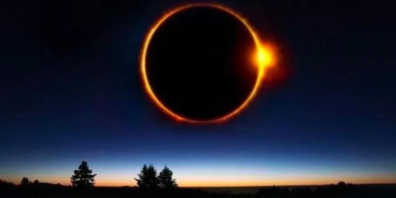Ilustrasi gerhana matahari/Net