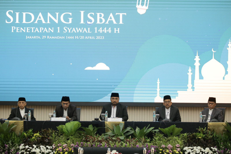 Pengumuman Sidang Isbat 1 Syawal 1444 H/ Dok.Kemenag RI