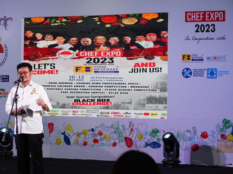 Pembukaan ICA Food and Beverage Expo 2023 di JIExpo Kemayoran, Jakarta, Rabu (10/5)/Ist