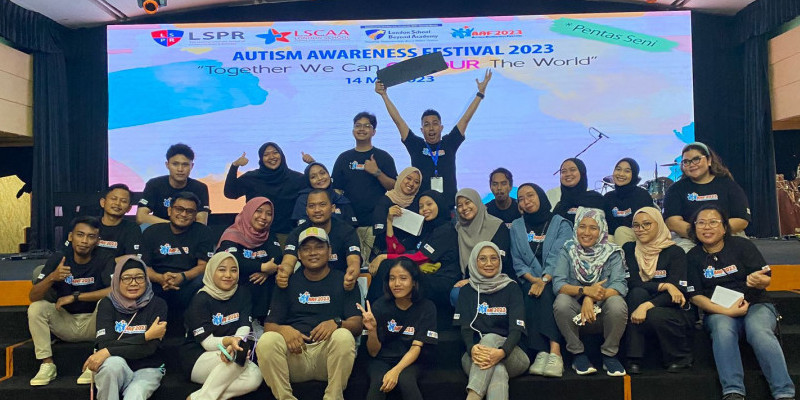 Aktivitas Autism Awareness Festival (AFF) yang diselenggarakan LSBA dan LSCAA di Jakarta, Minggu (14/5)/Ist