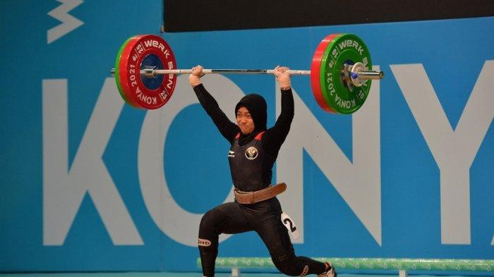 Siti Nafisatul Hariroh saat beraksi di Islamic Solidarity Games, di Konya, 2021/Net