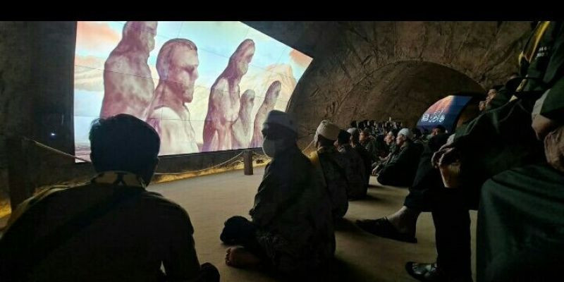 Salah satu ruangan di Museum Wahyu yang digunakan untuk menyaksikan perjalanan hidup para Nabi/Net