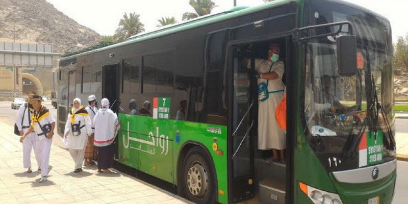 Layanan bus shalawat di Makkah/Net