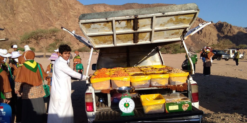 Salah satu pedagang di Jabal Magnet/Net