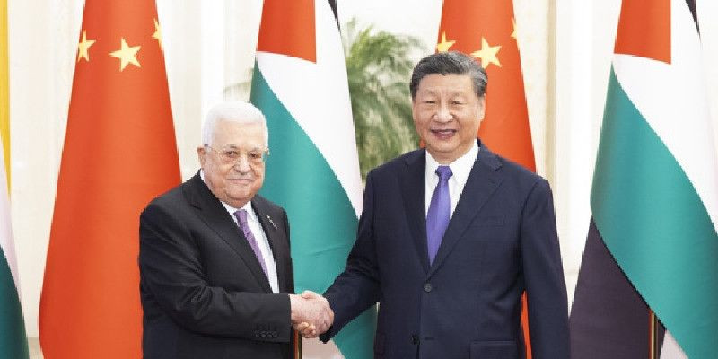 Xi Jinping & Mahmoud Abbas/Xinhua