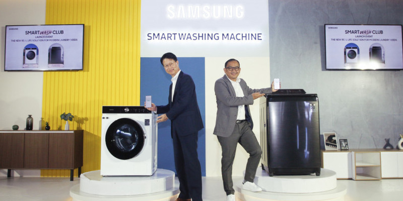 Samsung luncurkan mesin cuci terbaru dengan teknologi AI yang mampu mencuci lebih banyak dan lebih higienis/Ist