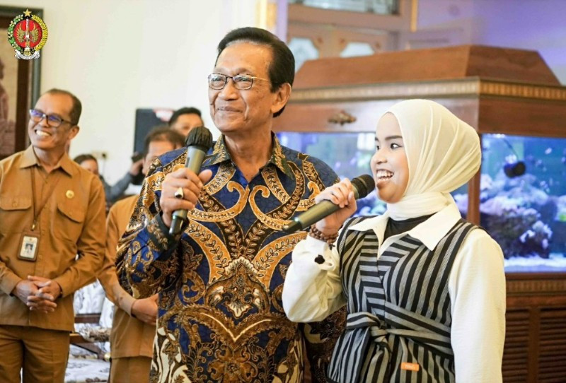 Putri nyanyikan Lir Ilir untuk Sri Sultan HB X/ Dok.Humas DIY