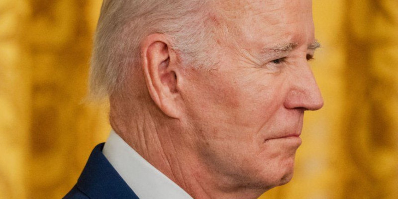 'Tanda' di wajah Biden/Getty Images