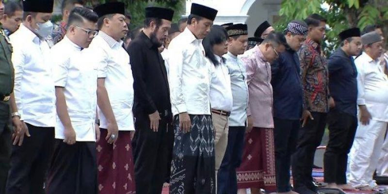 Presiden Jokowi tunaikan salat Idul Adha/Sekretariat Presiden
