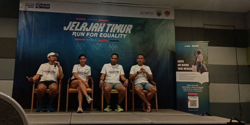 Konfrensi pers lari amal Jelajah Timur Run for Equality 2023 