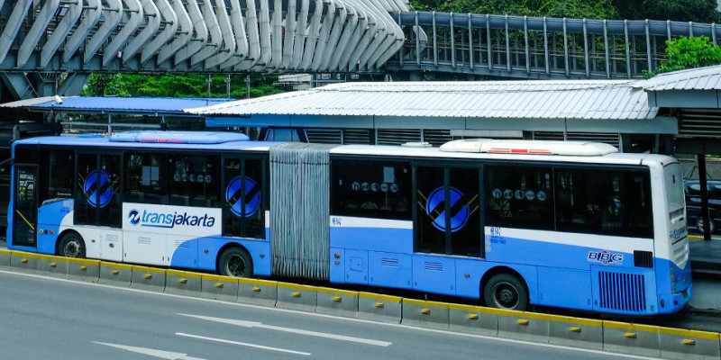 ILUSTRASI BUS TRANSJAKARTA/NET 