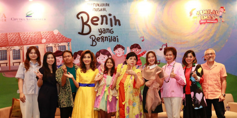 Para pelakon drama musikal 'Benih yang Bernilai'/Net
